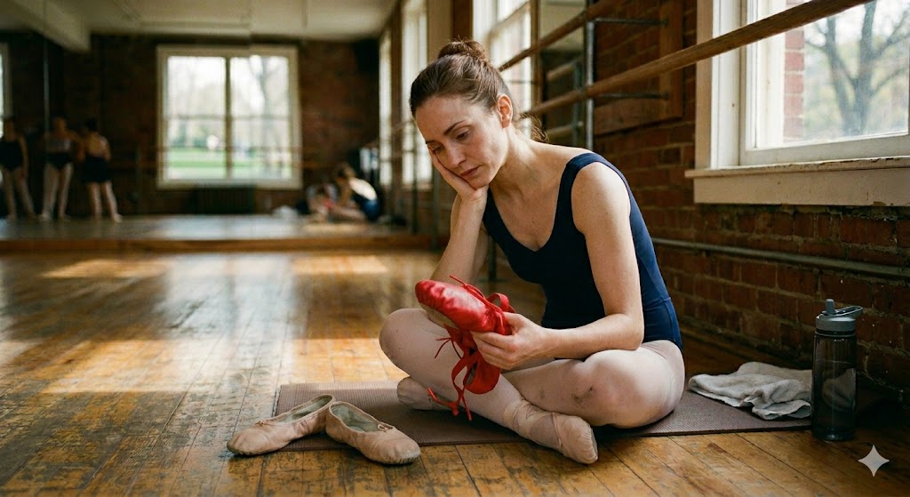 Majestiballerina Ballerina im Ballettsaal ai generated