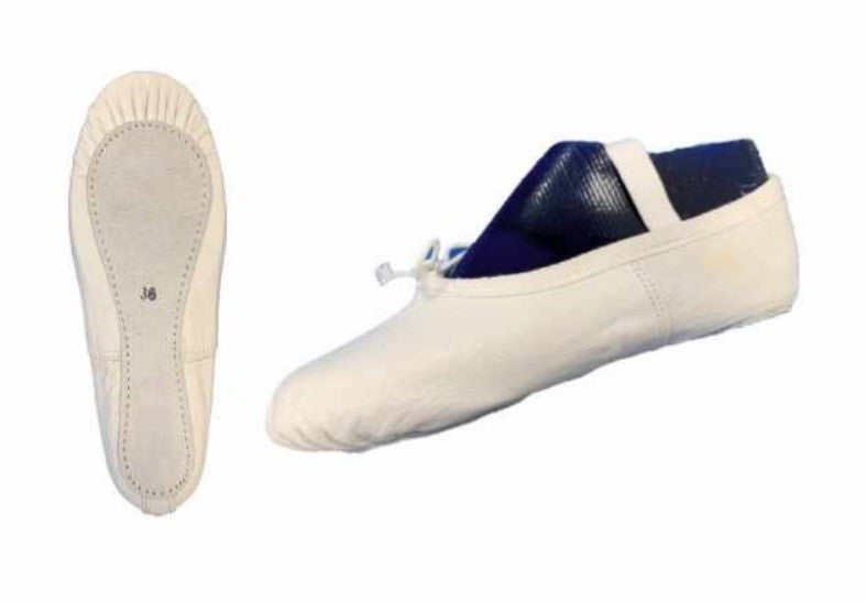 Ballettschuhe Schläppchen Leder ganze Sohle